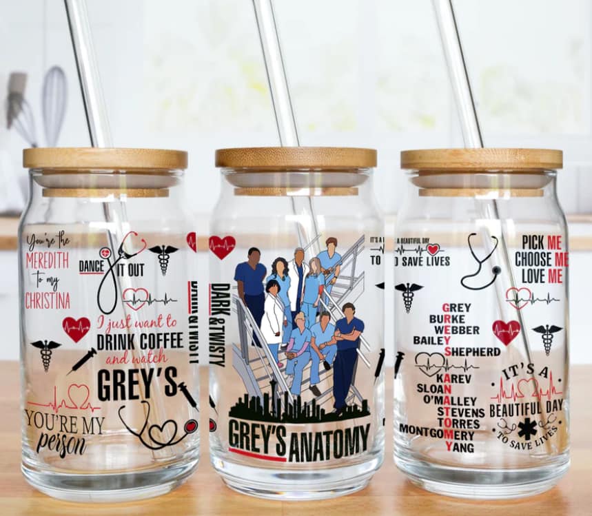 16 oz Grey's Anatomy Libbey Cup