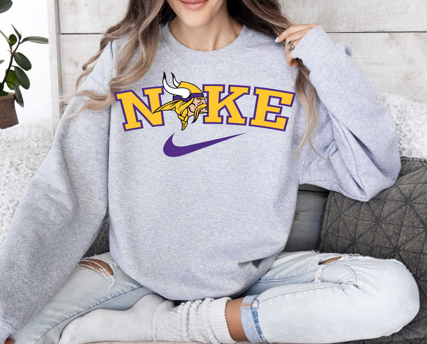 NFL Game Day Swoosh Crewneck