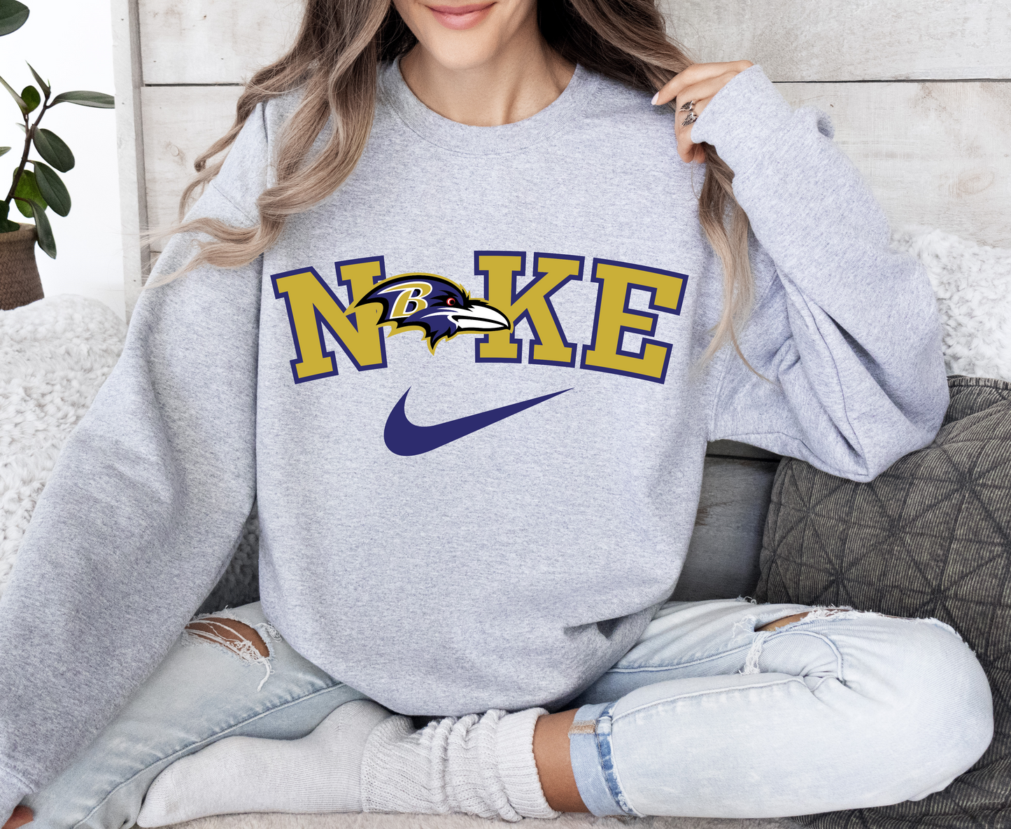 NFL Game Day Swoosh Crewneck