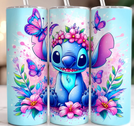 Magic Stitch Floral Watercolor 20oz Tumbler