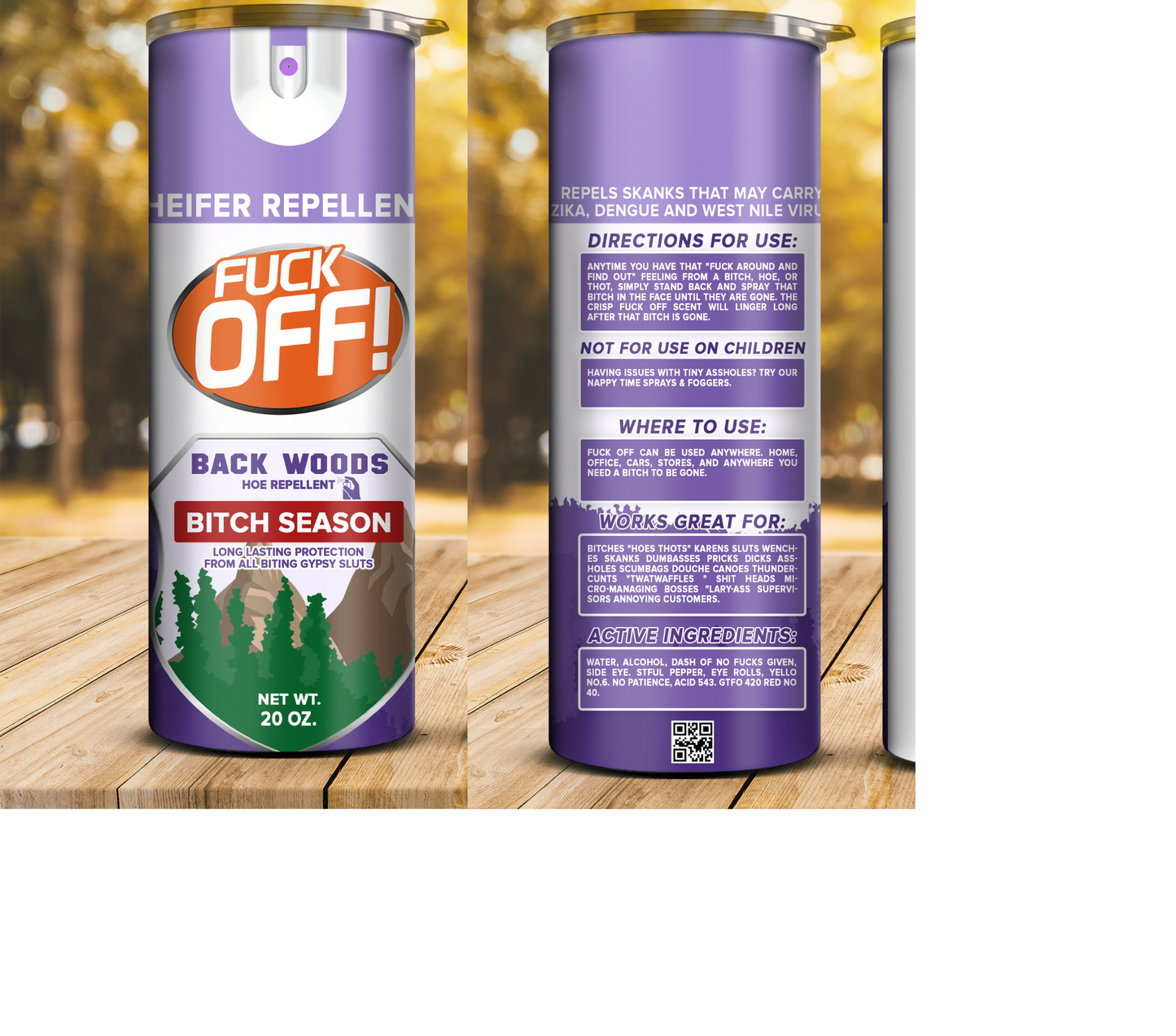 F*ck Off Spray 20 oz Tumbler