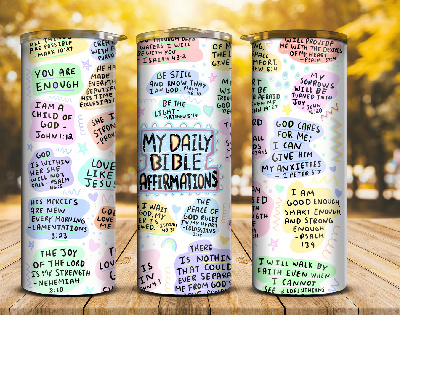 My Bible Affirmations 20oz Tumbler